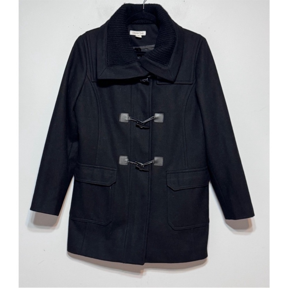 Coldwater Creek Old Money Wool Blend
Toggle Coat Women's Medium Funnel Neck